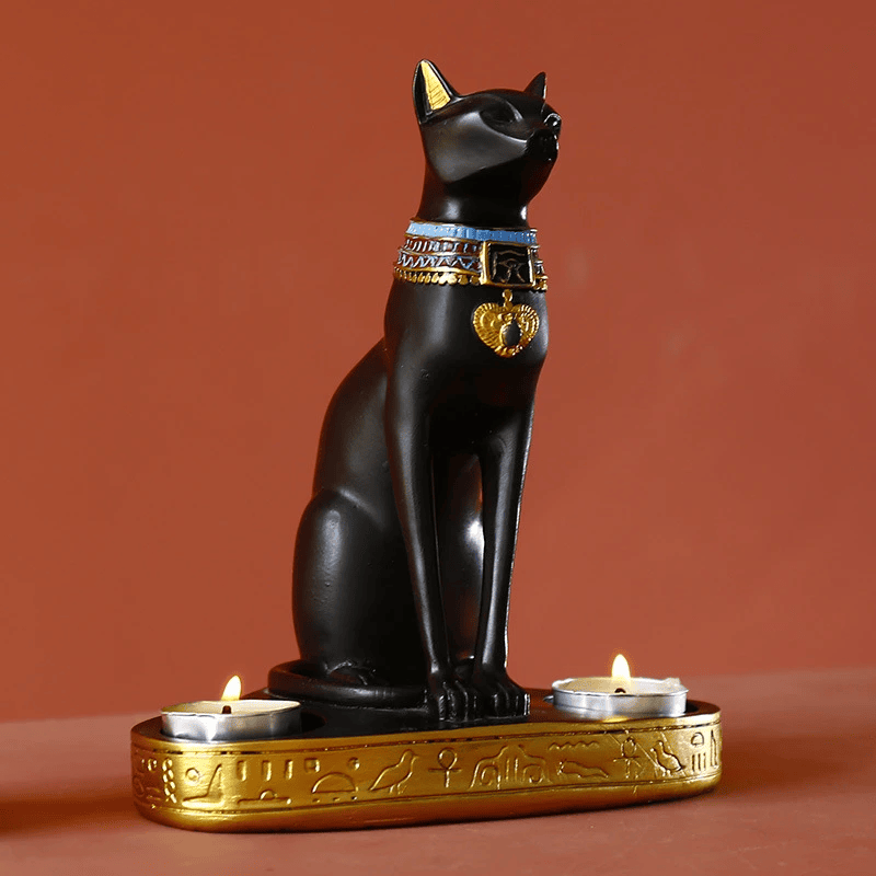 Statue chat en résine blanc 45 cm | Prince Décoration Statue chat en résine blanc 45 cm | Prince Décoration