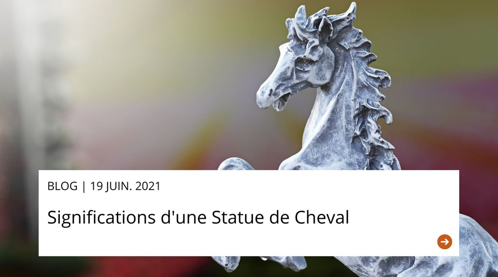 Statue de décoration en résine d'un Cheval à taille réelle - Déco