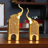 Statue Éléphant Trompe En L'air