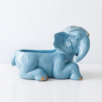 décoration éléphant bleu