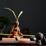 Statue singe méditation