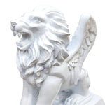 Statue de lion blanc