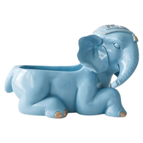 statue éléphant bleu