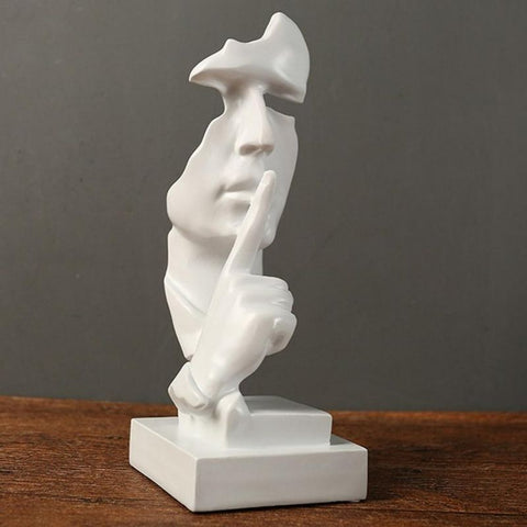 Statue visage blanc