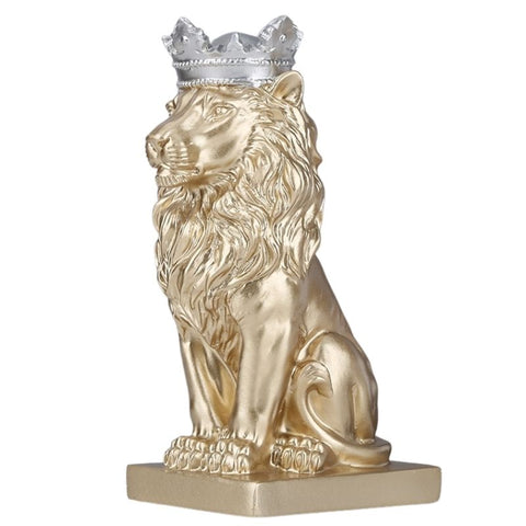 Statue Roi Lion Or