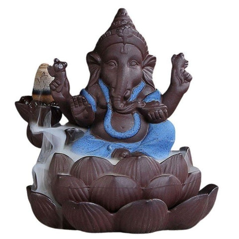 Statue Ganesh Inde Bleu
