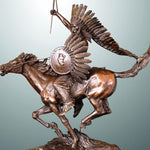 Statue indien sur un cheval