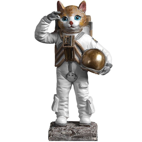 Statue De Chat Astronaute 