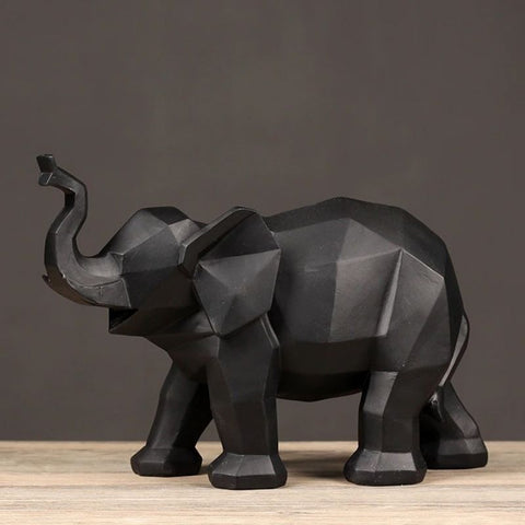 statue éléphant noir