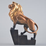 Statue de lion en laiton