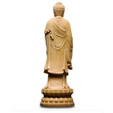 Statue Bouddha Debout en Bois