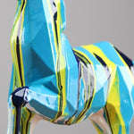 zoom statue cheval peinture