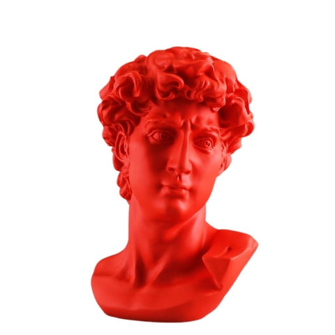 Statue Grecque Tête Rouge