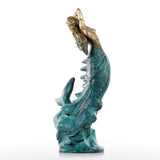 Statue Bronze Sirène Élégante