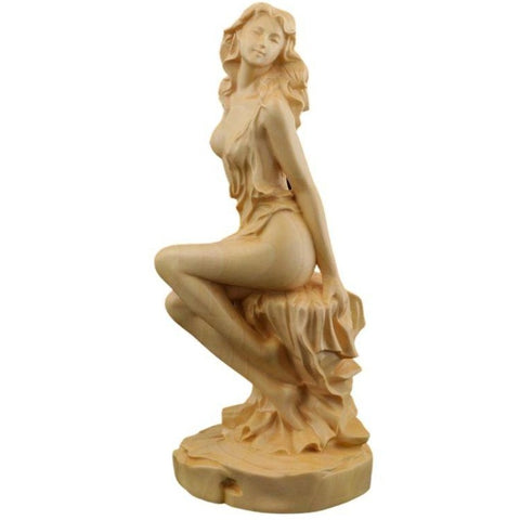 Statue Grecque Femme Bois