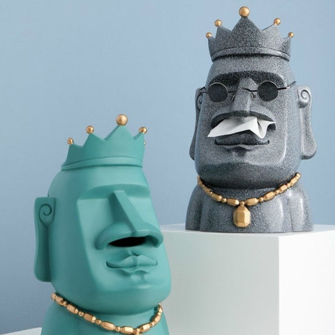 Duo statues Moaï