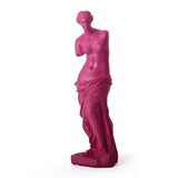 Statue Grecque Femme Rose.