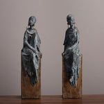 Duo statue femme africaine