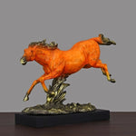 Cheval marron statue