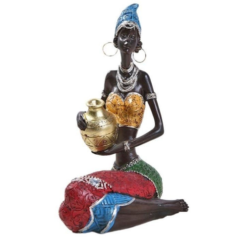 Statue Femme Africaine Traditionnelle