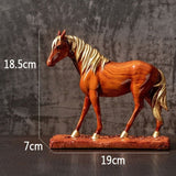Taille sculpture cheval en bois