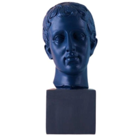 Statue Grecque Homme Bleu