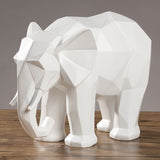 Sculpture origami éléphant blanc