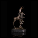 statue de girafe bronze