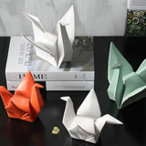 Statue origami blanc