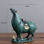 Taille statue cheval rond