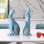 décoration chat bleu 