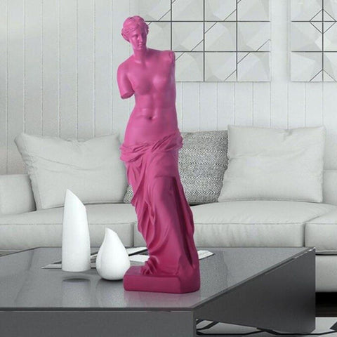 statue Ange couleur rose