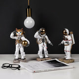 Statue chat astronaute pas cher