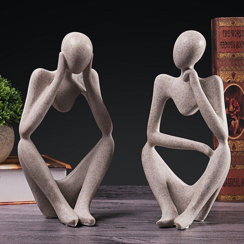 Duo statue femme moderne