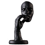 Statue Homme Cigare Noir