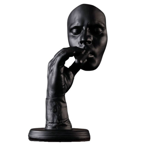 Statue Homme Cigare Noir