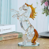 Statue cristal cheval