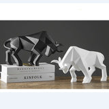 Statue origami taureau pas cher