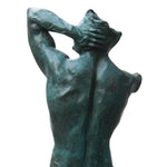 Statue Bronze Homme Bleu