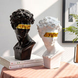 Duo statues têtes grecques