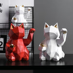 Statue chat origami