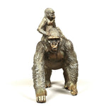 Statue gorille mère et son enfant