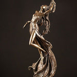 Statue femme bronze.