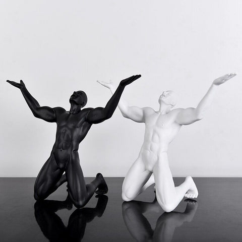 Duo statues hommes