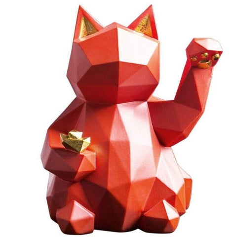 Statue Chat Japonais Origami