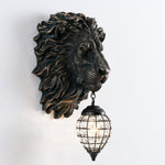 statue lion lampe
