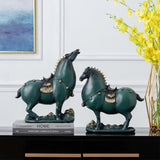 Duo statues chevaux original