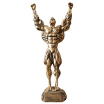 statue homme musclé bronze