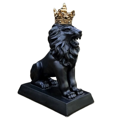 Décoration sculpture roi lion