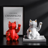 statue origami chat japonais